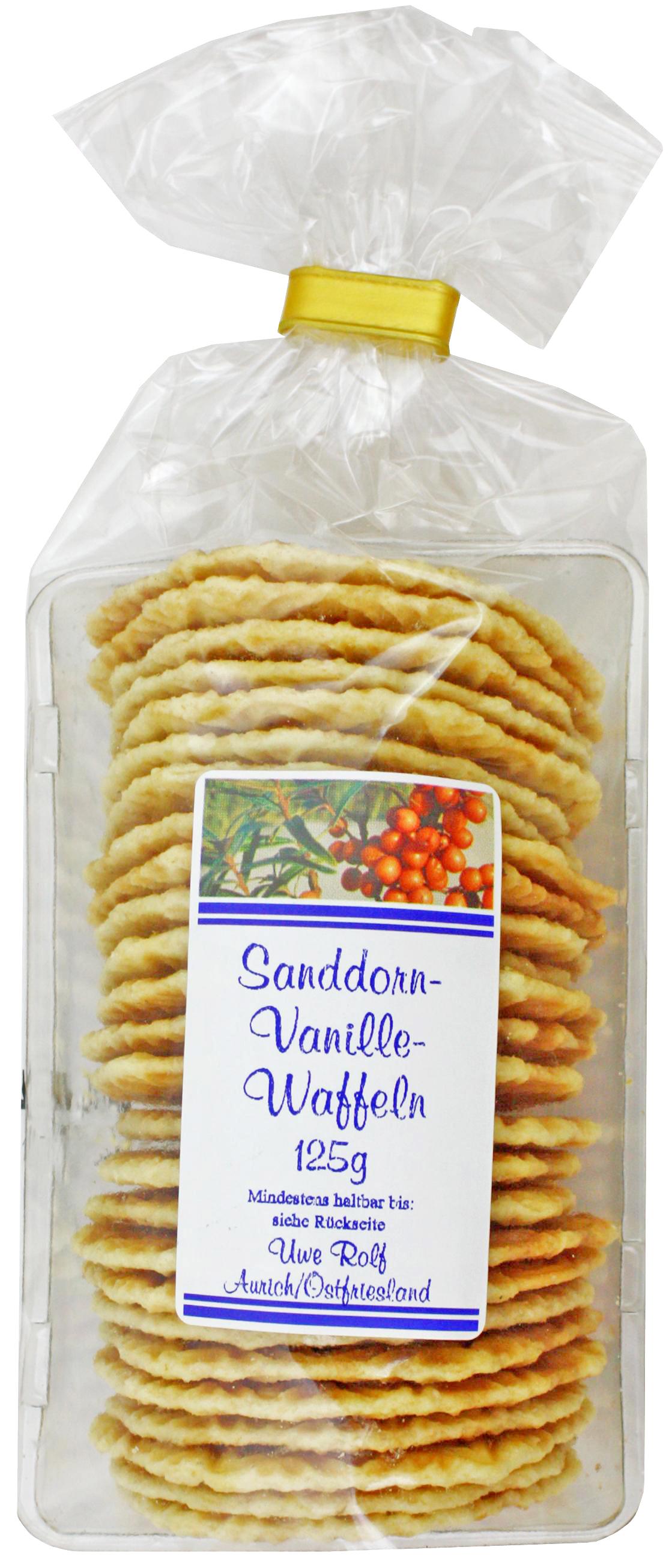 Sanddorn-Vanille-Waffeln