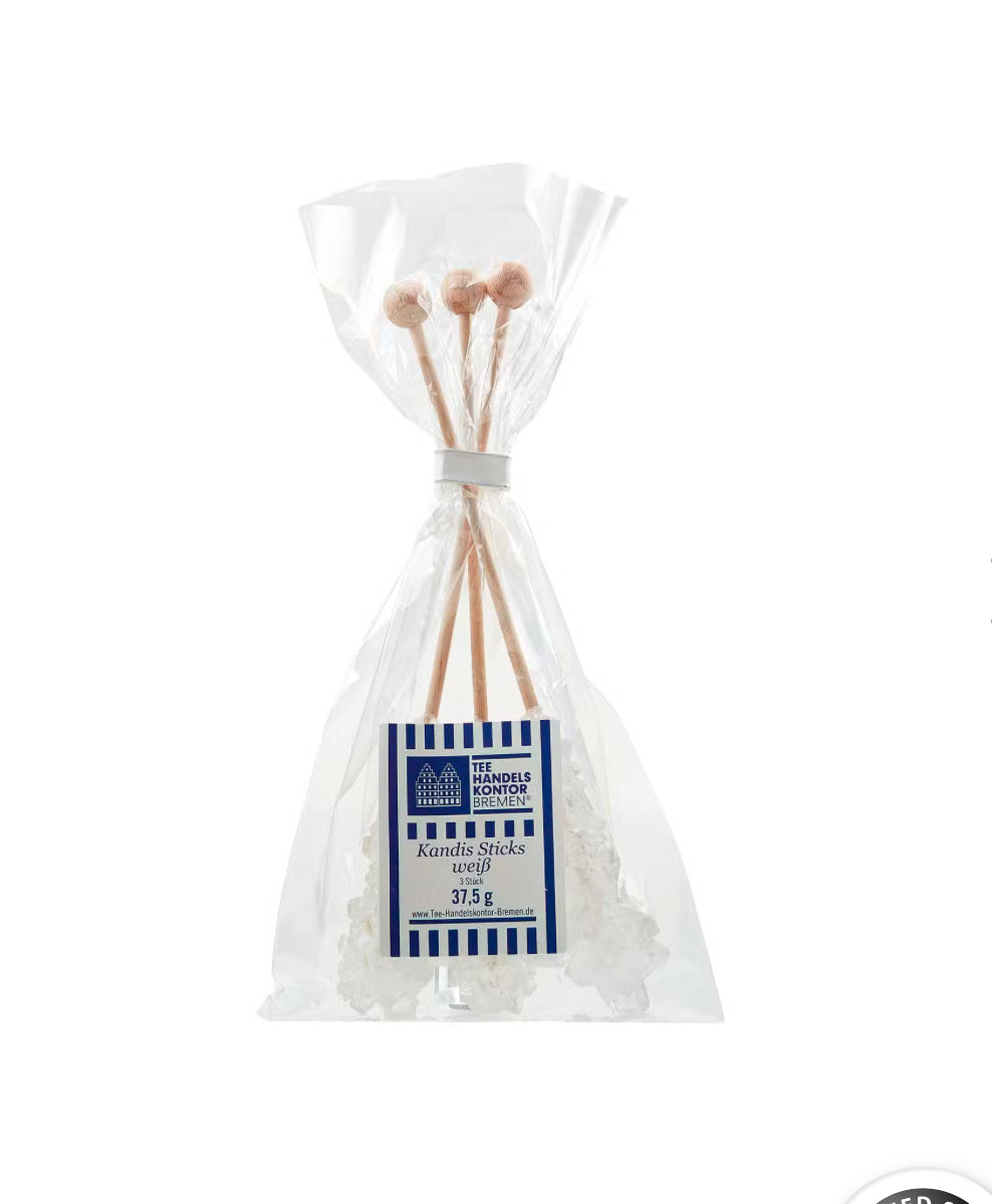 Weiße Kandis Sticks