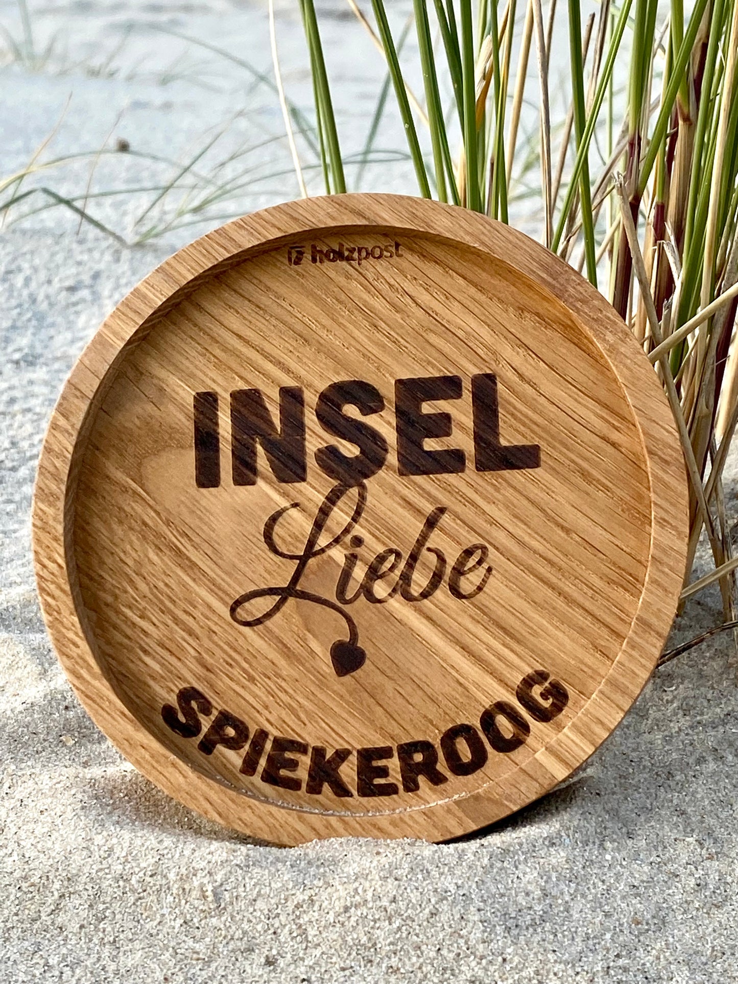Holzuntersetzer" InselLiebe Spiekeroog"