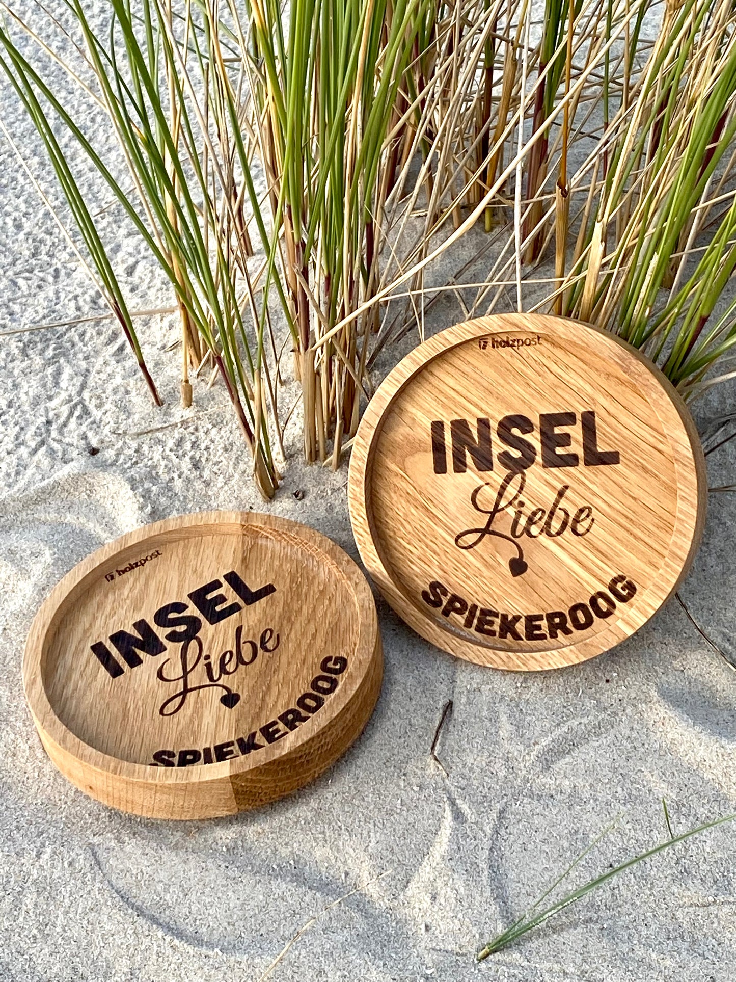 Holzuntersetzer" InselLiebe Spiekeroog"
