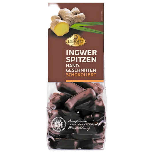 Ingwer-Spitzen Schokoliert