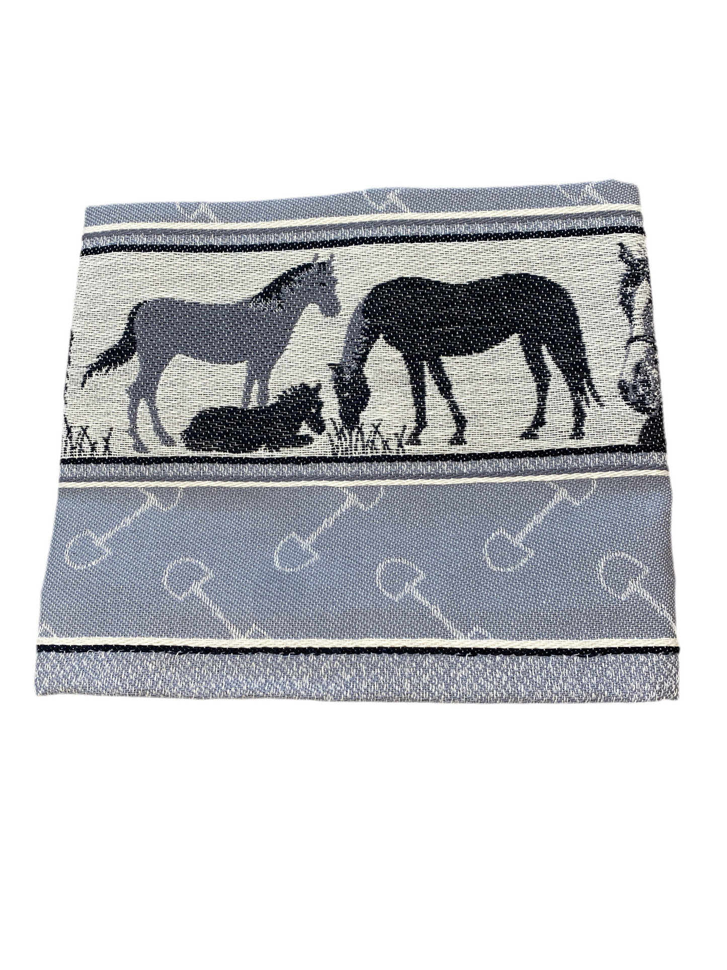 Geschirrtuch Pferde, Anthrazit