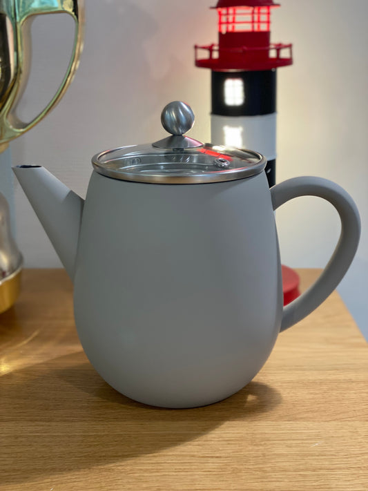 Teekanne Duet® Eva 1,1L, grau