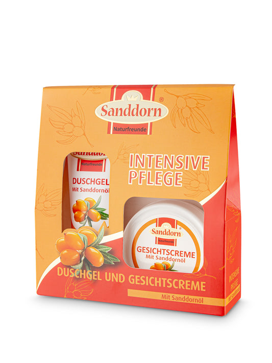 Sanddorn Geschenkbox (Duschgel, Gesichtscreme)