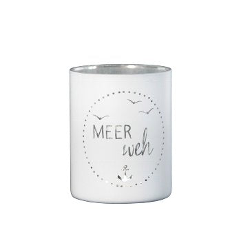 Glas-Windlicht Meer Weh