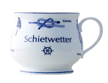 Kapitänstasse Schietwetter