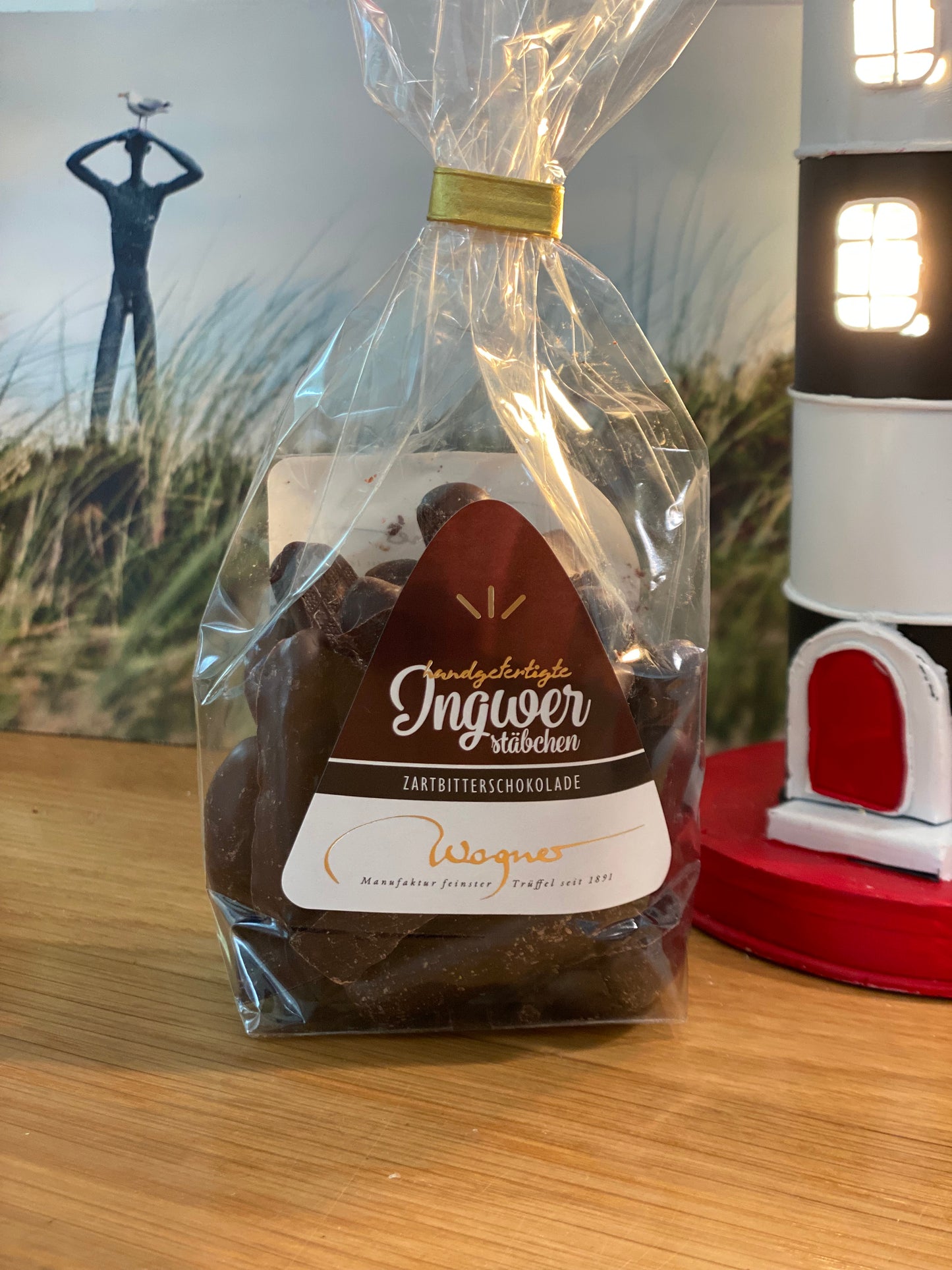 Ingwerstäbchen in Zartbitter