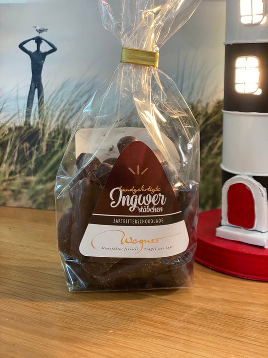 Ingwerstäbchen in Zartbitter