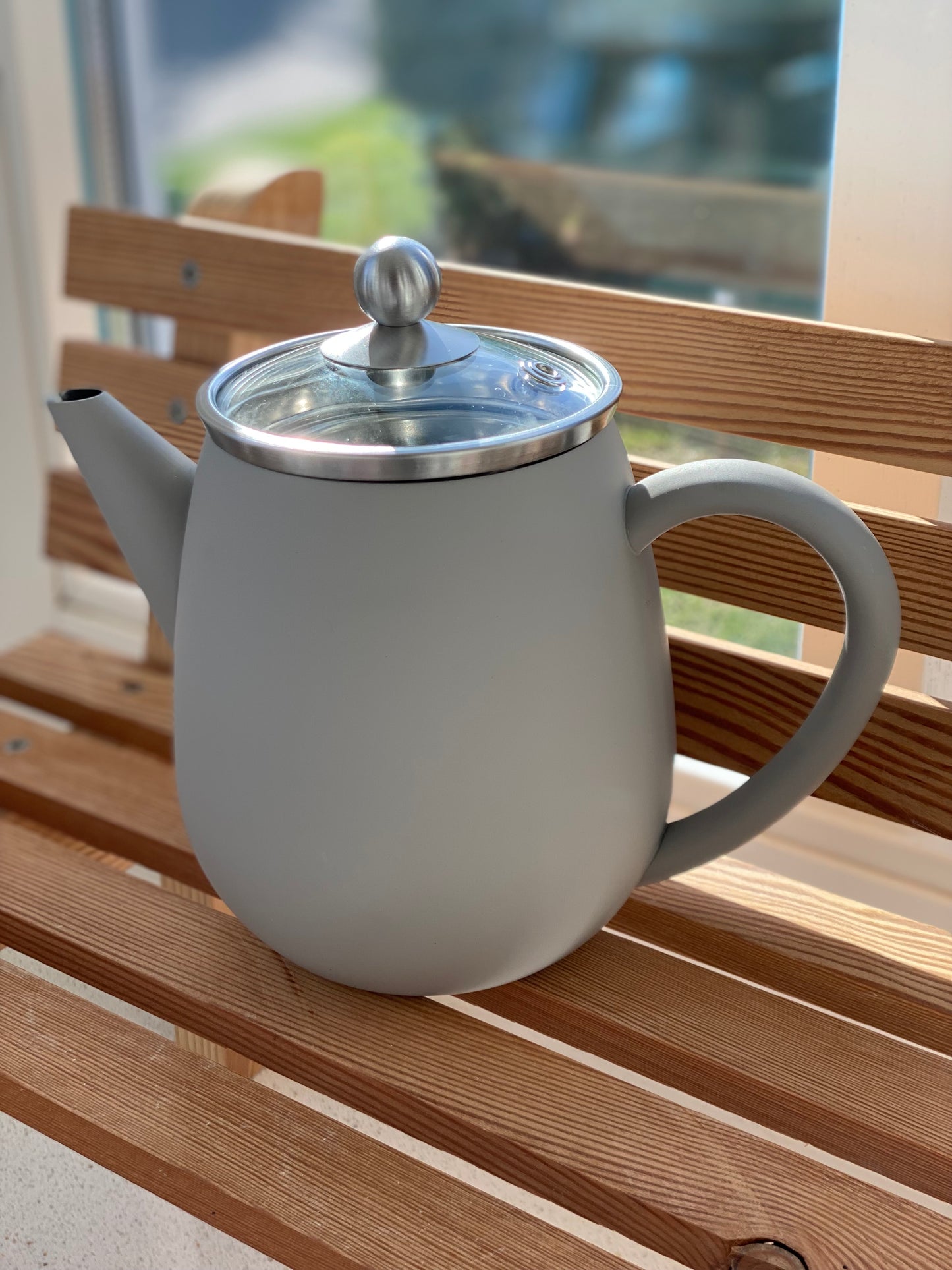 Teekanne Duet® Eva 0,5L,grau