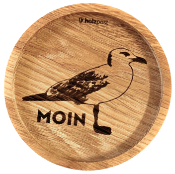 Holzuntersetzer „Möwe“