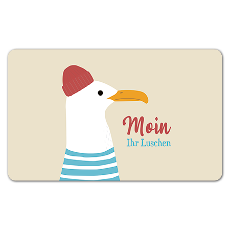 Frühstücksbrettchen Moin, ihr Luschen
