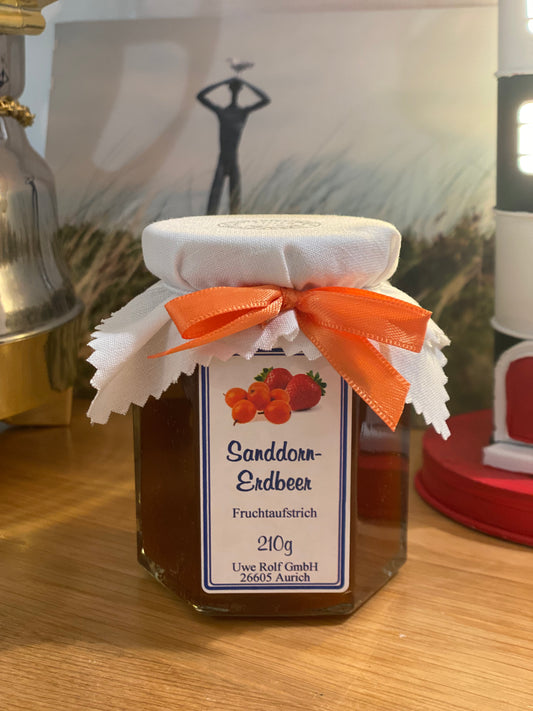 Sanddorn Erdbeer Fruchtaufstrich