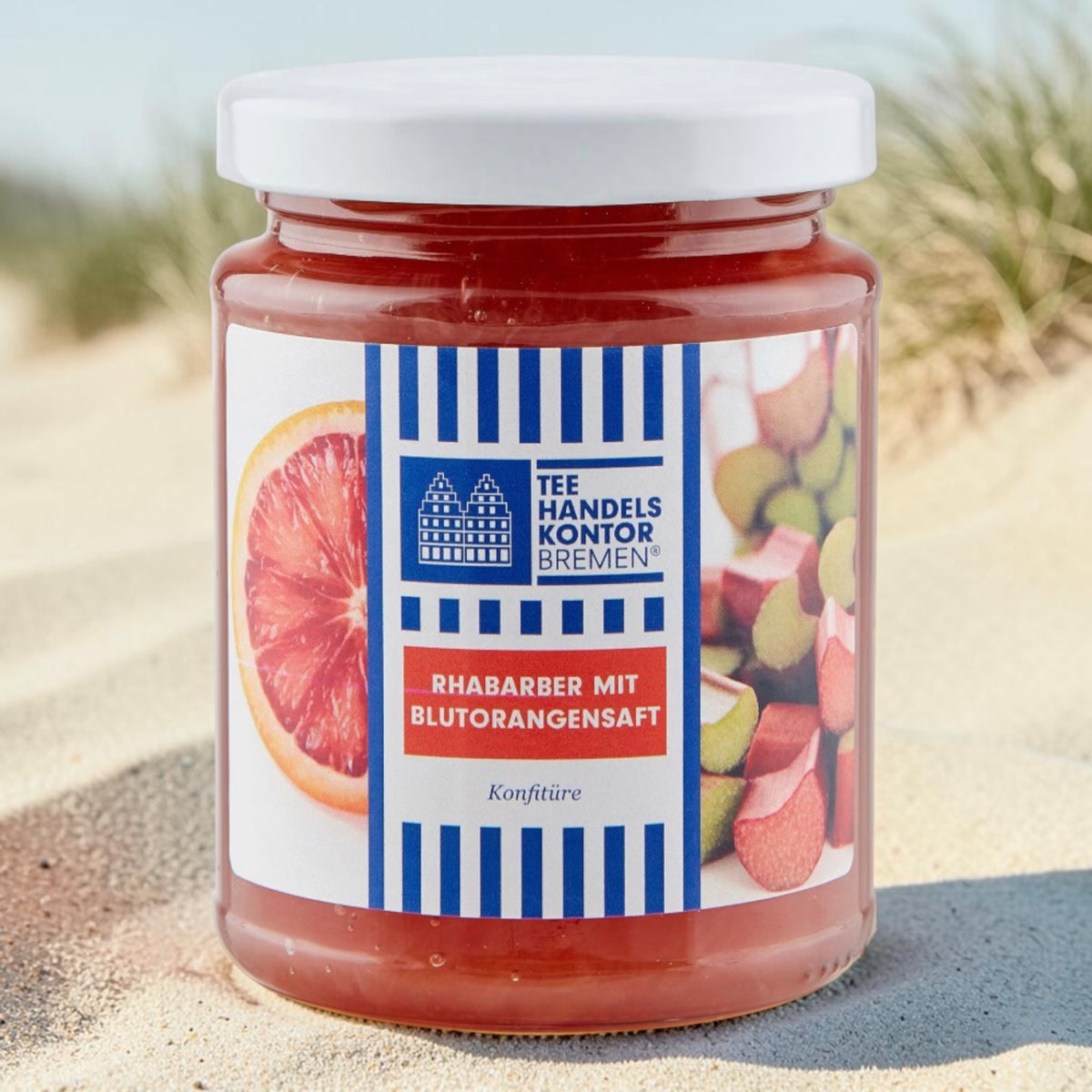 Rhabarber mit Blutorangensaft
