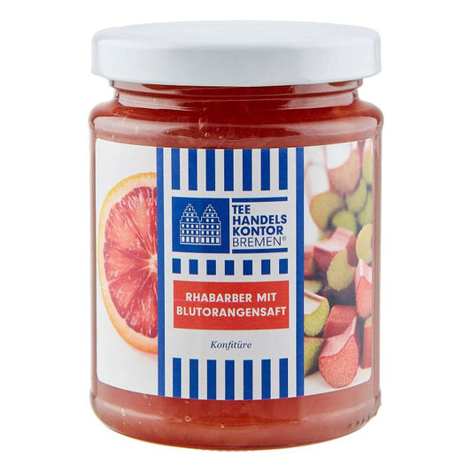Rhabarber mit Blutorangensaft